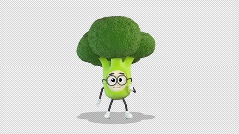 Broccoli simple dancing 库存影片 167911783