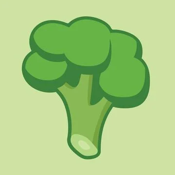 Broccoli simple icon Stock Illustration