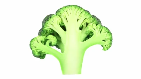 Broccoli, sliced 스톡 동영상 166697009