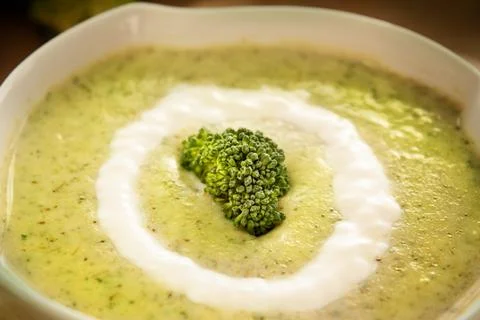 Broccoli soup Stock Photos