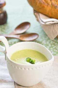 Broccoli soup Stock Photos