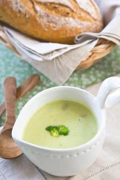 Broccoli soup Stock Photos
