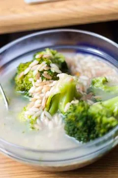 Broccoli soup Stock Photos
