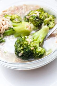 Broccoli soup Stock Photos