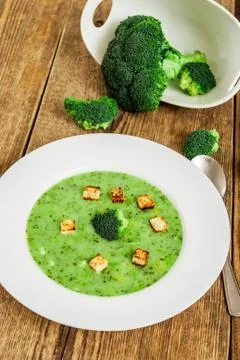 Broccoli soup Stock Photos