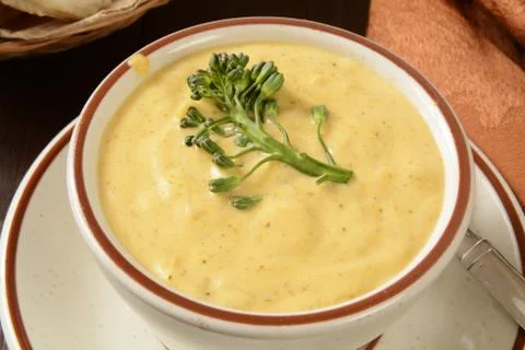 Broccoli soup Stock Photos