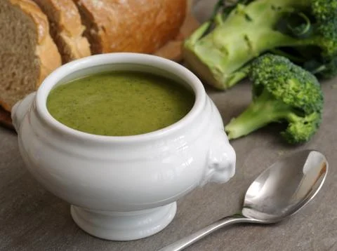 Broccoli soup Stock Photos
