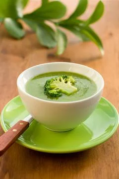 Broccoli soup Stock Photos