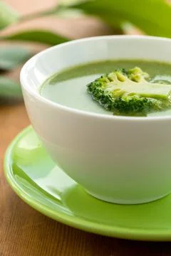 Broccoli soup Stock Photos