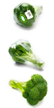 Broccoli from supermarket Stock Photos