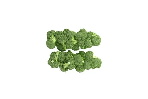 Broccoli symbol = on white background Stock Illustration