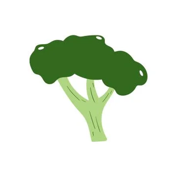Broccoli vector design template illustration.icon logo design elements Illustrazione stock