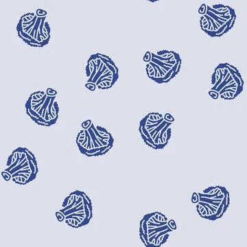 Broccoli vegetable glyph seamless pattern Stock Illustration