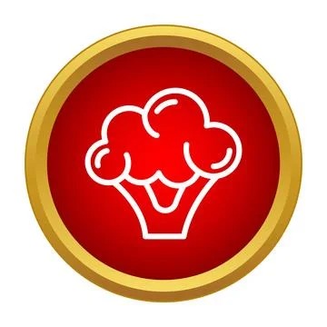 Broccoli vegetable icon symbolizing healthy organic nutrition Illustrazione stock