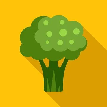 Broccoli vegetable illustration representing healthy eating and vegan food Stock Illustration