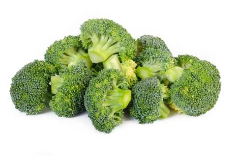 Broccoli vegetable isolated on white background Stock Photos