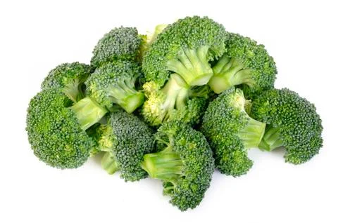 Broccoli vegetable isolated on white background Stock Photos
