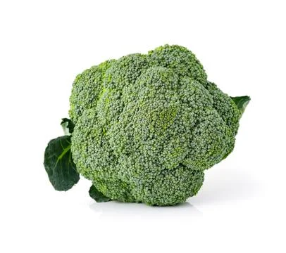 Broccoli vegetable isolated on white background Stock Photos