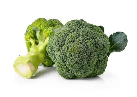Broccoli vegetable isolated on white background Stock Photos
