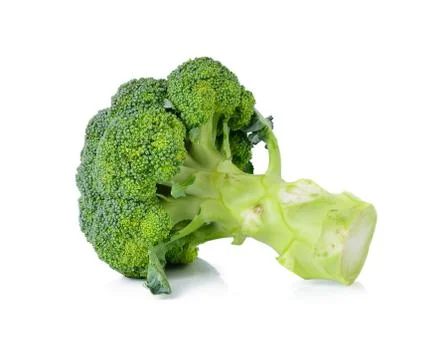 Broccoli vegetable isolated on white background Stock Photos
