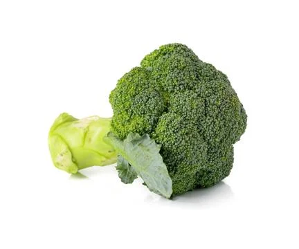 Broccoli vegetable isolated on white background Stock Photos