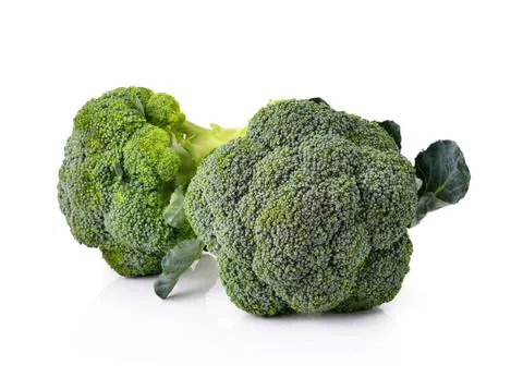 Broccoli vegetable isolated on white background Stock Photos