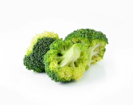 Broccoli vegetable isolated on white background Stock Photos
