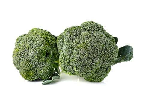 Broccoli vegetable isolated on white background Stock Photos