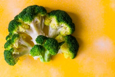 Broccoli vegetable like a tree, broccoli forests on the background Foto stock