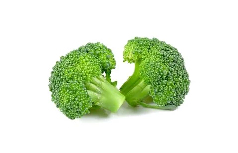 Broccoli vegetable on white background Stock Photos