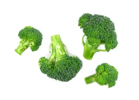 Broccoli vegetable on white background 스톡 사진