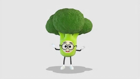 Broccoli wave greeting 库存影片 167911971