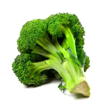 Broccoli on white background Stock Photos