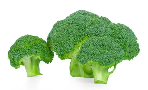 Broccoli on white background Stock Photos