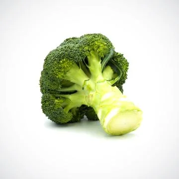 Broccoli on the white blackground Stock Photos