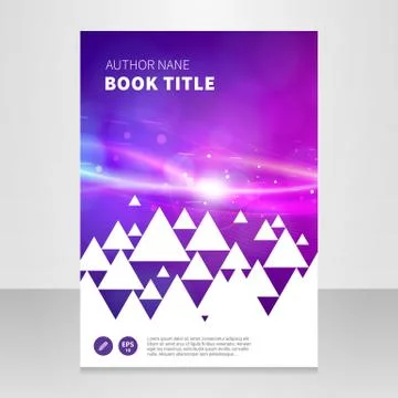 Brochure book abstract vector background design template Illustrazione stock
