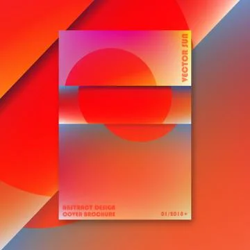 Brochure cover template Stock Illustration