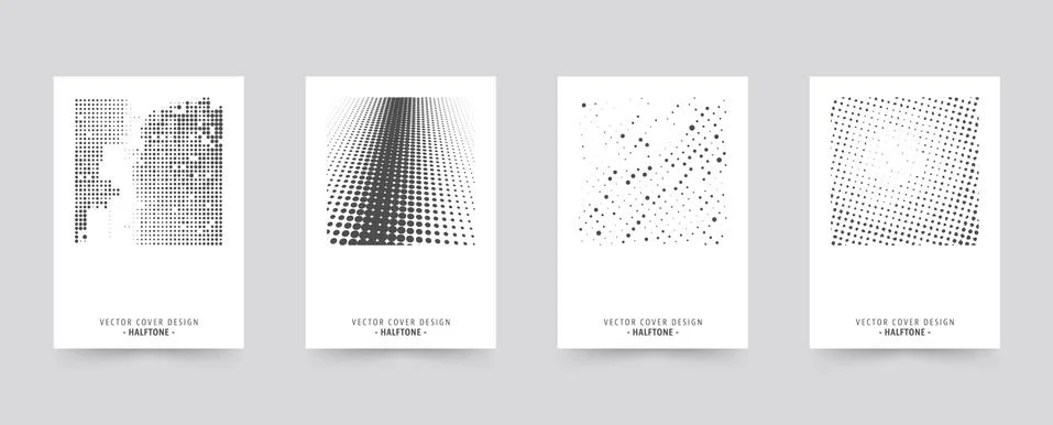 Brochure cover template set Stock Illustration