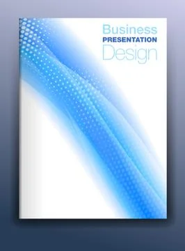Brochure Cover Template Vector Design for Business Presentation with Abstract Stock Illustration