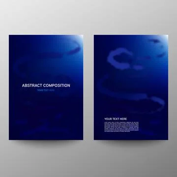 Brochure design a4. Abstract composition. Information banner. A set of page.  Stock Illustration
