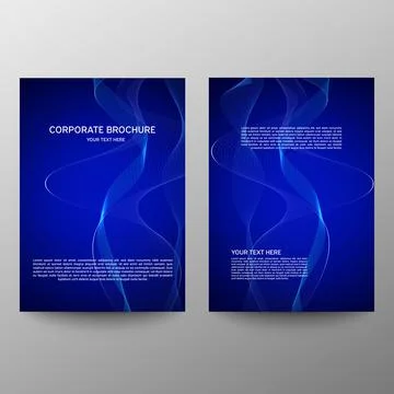 Brochure design a4. Abstract composition. Information banner. A set of page.  Stock Illustration