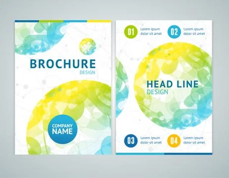 Brochure Design in A4 Size. Vector Stock-Illustration