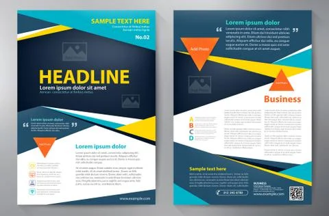 Brochure design a4 template. Stock Illustration
