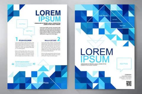Brochure design a4 template. Stock Illustration