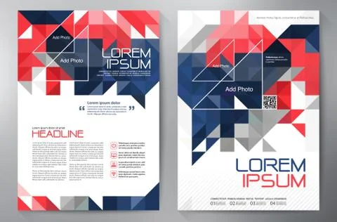 Brochure design a4 template. Stock Illustration