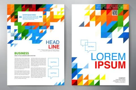 Brochure design a4 template. Stock Illustration