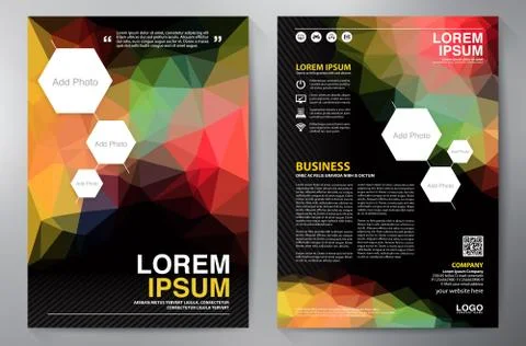 Brochure design a4 template. Stock Illustration