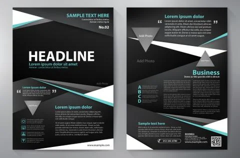 Brochure design a4 template. 스톡 일러스트