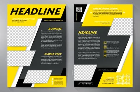 Brochure design a4 template. Stock Illustration