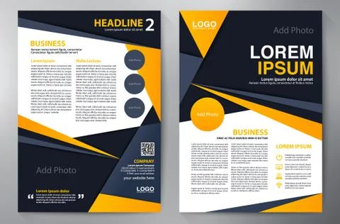 Brochure design a4 template. Stock Illustration